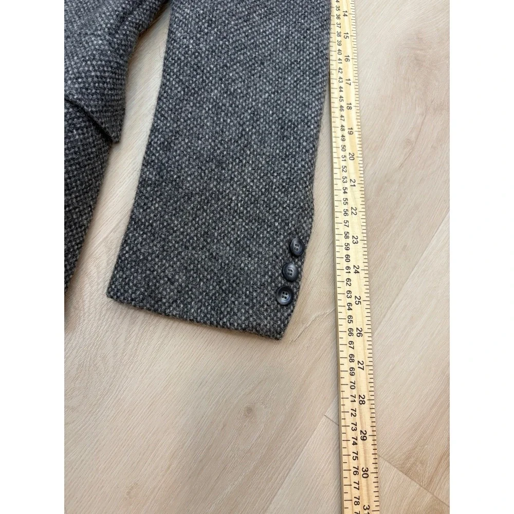 Ron Chereskin Sport Coat Men Medium Grey Tweed Wool Single Button Blazer Vintage